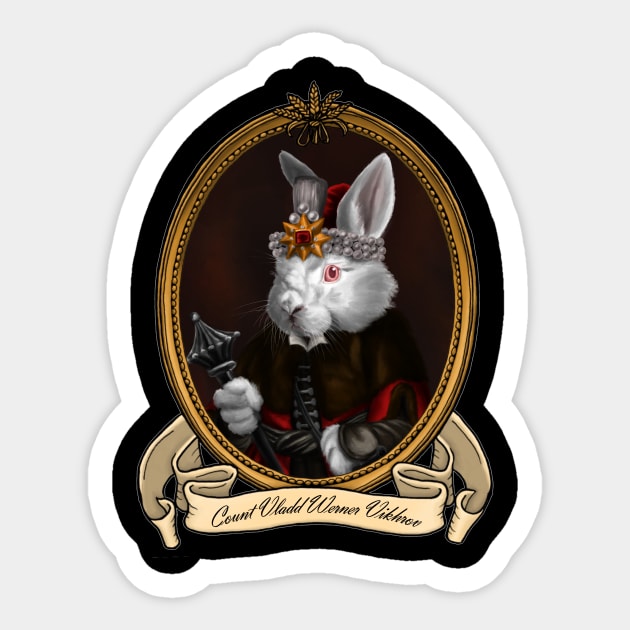 Renaissance Pet - Count Vladd Werner Vikhrov Sticker by JMSArt